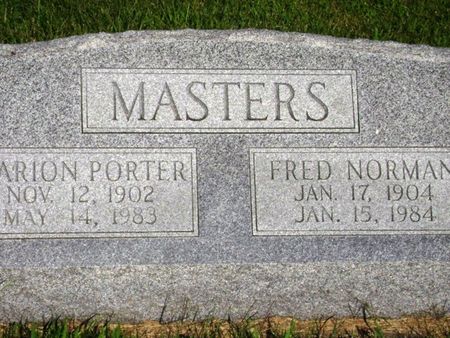 PORTER MASTERS, MARION - Monona County, Iowa | MARION PORTER MASTERS 