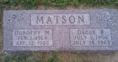 MATSON, DOROTHY - Monona County, Iowa | DOROTHY MATSON 