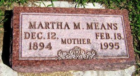 MEANS, MARTHA M - Monona County, Iowa | MARTHA M MEANS 