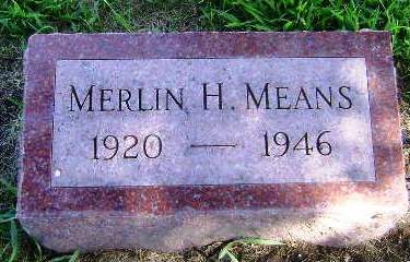 MEANS, MERLIN H - Monona County, Iowa | MERLIN H MEANS 