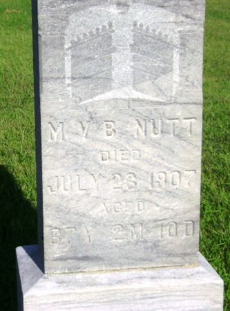 NUTT, M. V. B - Monona County, Iowa | M. V. B NUTT 