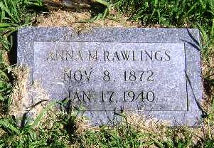 RAWLINGS, ANNA M - Monona County, Iowa | ANNA M RAWLINGS 