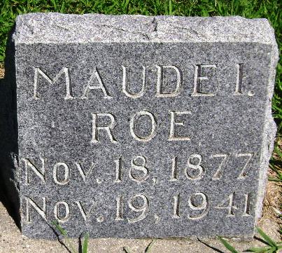ROE, MAUDE I - Monona County, Iowa | MAUDE I ROE 