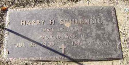 SCHLENSIG, HARRY H - Monona County, Iowa | HARRY H SCHLENSIG 