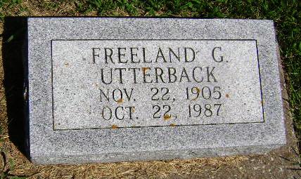 UTTERBACK, FREELAND C - Monona County, Iowa | FREELAND C UTTERBACK 