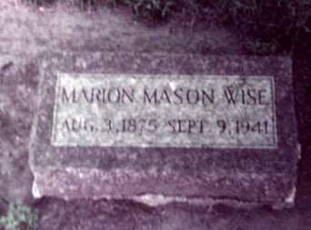 WISE, MARION MASON - Monona County, Iowa | MARION MASON WISE 
