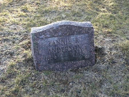 ANDERSON, FANNIE R. - Monroe County, Iowa | FANNIE R. ANDERSON 
