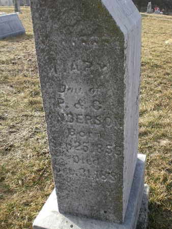 ANDERSON, MARY - Monroe County, Iowa | MARY ANDERSON 