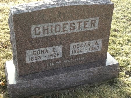 CHIDESTER, CORA E. - Monroe County, Iowa | CORA E. CHIDESTER 