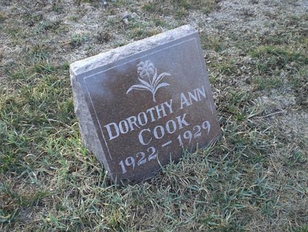 COOK, DOROTHY ANN - Monroe County, Iowa | DOROTHY ANN COOK 