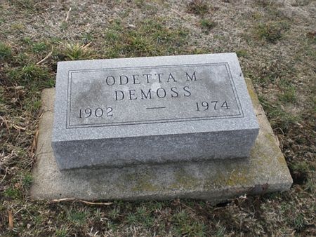 DEMOSS, ODETTA M. - Monroe County, Iowa | ODETTA M. DEMOSS 