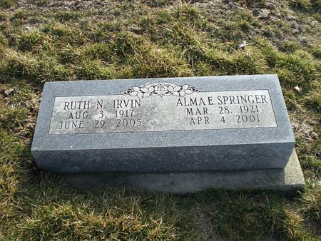 SPRINGER, ALMA EDITH - Monroe County, Iowa | ALMA EDITH SPRINGER 