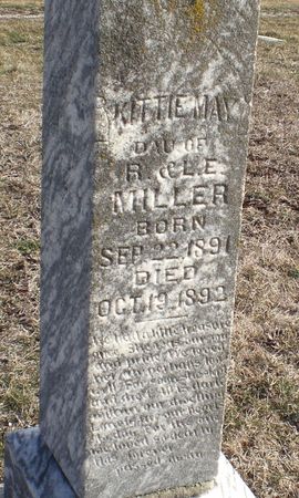 MILLER, KITTIE MAY - Monroe County, Iowa | KITTIE MAY MILLER 