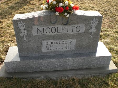 NICOLETTO, GERTRUDE V. - Monroe County, Iowa | GERTRUDE V. NICOLETTO 