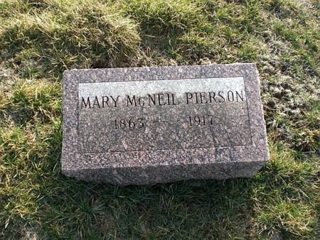 MCNEIL PIERSON, MARY - Monroe County, Iowa | MARY MCNEIL PIERSON 