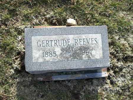 REEVES, GERTRUDE - Monroe County, Iowa | GERTRUDE REEVES 