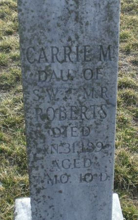 ROBERTS, CARRIE M. - Monroe County, Iowa | CARRIE M. ROBERTS 
