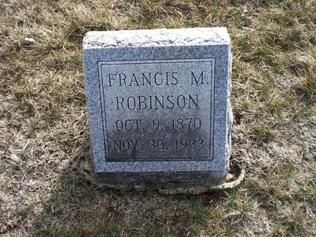 ROBINSON, FRANCIS M. - Monroe County, Iowa | FRANCIS M. ROBINSON 