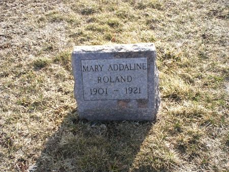 ROLAND, MARY ADDALINE - Monroe County, Iowa | MARY ADDALINE ROLAND 
