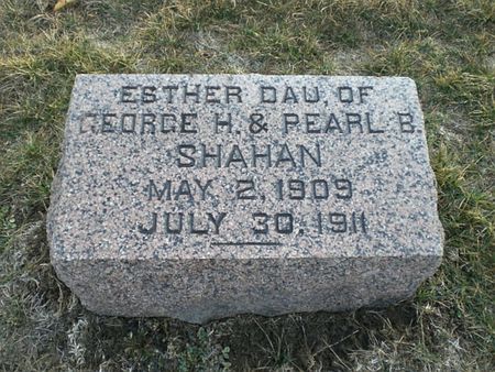 SHAHAN, ESTHER - Monroe County, Iowa | ESTHER SHAHAN 