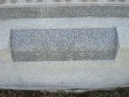 SHAHAN, JOHN W. - Monroe County, Iowa | JOHN W. SHAHAN 