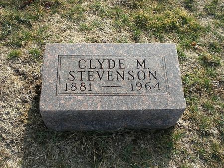 STEVENSON, CLYDE M. - Monroe County, Iowa | CLYDE M. STEVENSON 