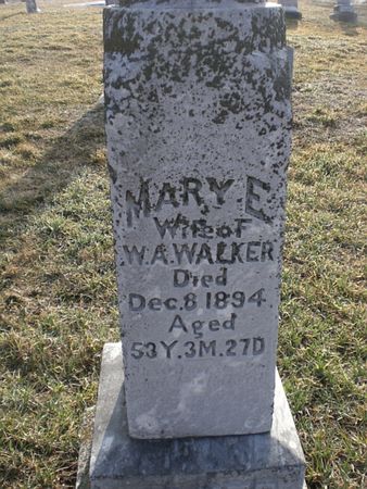 WALKER, MARY E. - Monroe County, Iowa | MARY E. WALKER 