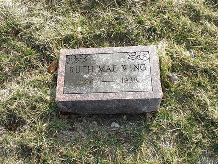 WING, RUTH MAE - Monroe County, Iowa | RUTH MAE WING 