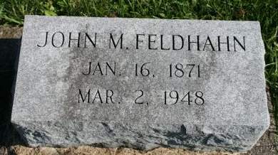 FELDHAHN, JOHN M. - Muscatine County, Iowa | JOHN M. FELDHAHN 