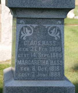 HASS, CLAUS - Muscatine County, Iowa | CLAUS HASS 