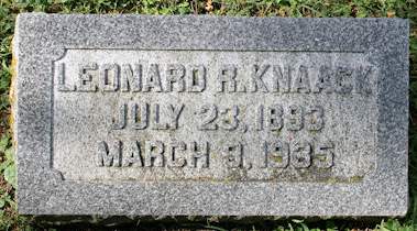 KNAACK, LEONARD R. - Muscatine County, Iowa | LEONARD R. KNAACK 