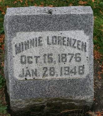 LORENZEN FROMME, MINNIE - Muscatine County, Iowa | MINNIE LORENZEN FROMME 