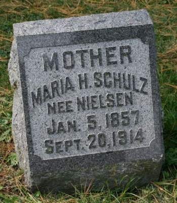 NIELSEN SCHULZ, MARIA H. - Muscatine County, Iowa | MARIA H. NIELSEN SCHULZ 