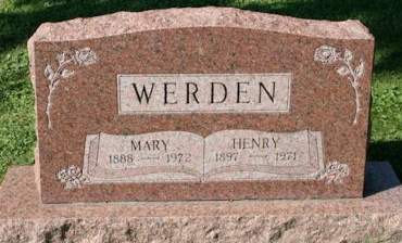 WERDEN, MARY - Muscatine County, Iowa | MARY WERDEN 