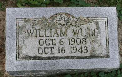 WULF, WILLIAM - Muscatine County, Iowa | WILLIAM WULF 