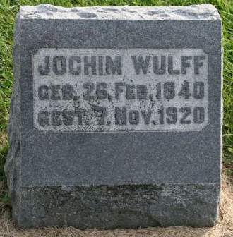 WULFF, JOCHIM - Muscatine County, Iowa | JOCHIM WULFF 