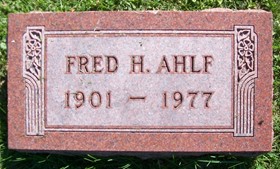 AHLF, FRED H. - Muscatine County, Iowa | FRED H. AHLF 