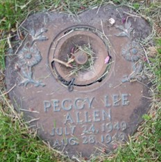 ALLEN, PEGGY LEE - Muscatine County, Iowa | PEGGY LEE ALLEN 