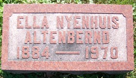 NYENHUIS ALTENBERND, ELLA - Muscatine County, Iowa | ELLA NYENHUIS ALTENBERND 