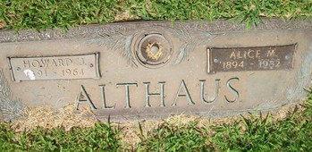 ALTHAUS, HOWARD JOHN - Muscatine County, Iowa | HOWARD JOHN ALTHAUS 