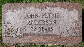 ANDERSON, JOHN PETRIE - Muscatine County, Iowa | JOHN PETRIE ANDERSON 