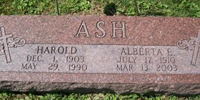 ASH, HAROLD - Muscatine County, Iowa | HAROLD ASH 