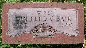 BAIR, WINIFERD CELIA - Muscatine County, Iowa | WINIFERD CELIA BAIR 