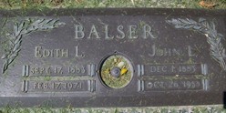 BALSER, JOHN L. - Muscatine County, Iowa | JOHN L. BALSER 