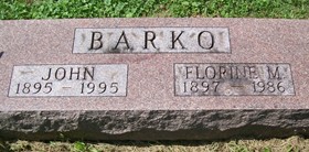 WILLIAMSON BARKO, MARY FLORINE - Muscatine County, Iowa | MARY FLORINE WILLIAMSON BARKO 