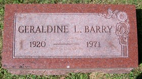 BARRY, GERALDINE L. - Muscatine County, Iowa | GERALDINE L. BARRY 