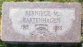 BARTENHAGEN, BERNIECE MARIE - Muscatine County, Iowa | BERNIECE MARIE BARTENHAGEN 