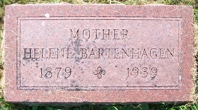 BARTENHAGEN, HELENE ELFIEDA MARIA - Muscatine County, Iowa | HELENE ELFIEDA MARIA BARTENHAGEN 