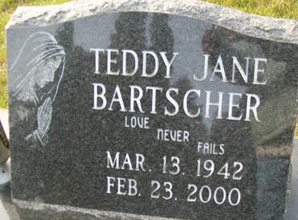 BARTSCHER, TEDDY JANE - Muscatine County, Iowa | TEDDY JANE BARTSCHER 