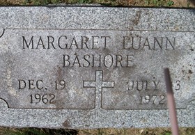 BASHORE, MARGARET LUANN - Muscatine County, Iowa | MARGARET LUANN BASHORE 